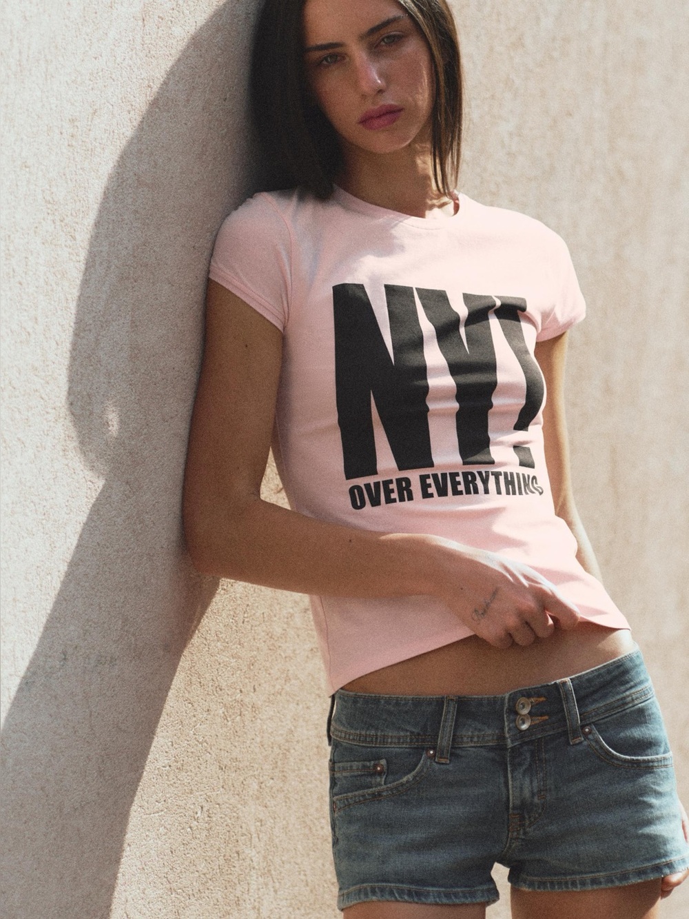 Zara Text Print Short Sleeve T-Shirt